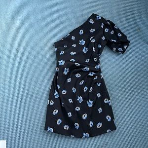 BEC AND BRIDGE DAISY ASYM MINI DRESS PRINT